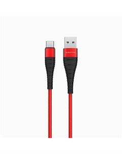 Кабель USB USB Type C 3A быстрая зарядка 1м красный Munificent BX32 123030 Borofone