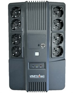 ИБП МАСТЕР 600 600 VA 360 Вт EURO розеток 8 USB черный MT60102 Импульс