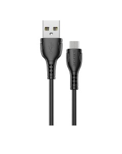 Кабель Micro USB USB 2 4A 1м черный Triumph BX51 133810 Borofone