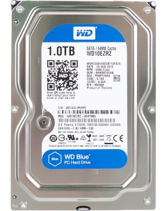 Жесткий диск HDD 1Tb Blue 3 5 5400rpm 64Mb SATA3 WD10EZRZ Western digital