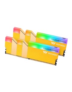 Комплект памяти DDR4 DIMM 16Gb 2x8Gb 3600MHz CL18 1 35 В TOUGHRAM RGB Metallic Gold RG26D408GX2 3600 Thermaltake