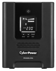 ИБП PR3000ELCDSL 3000 В А 2 7 кВт IEC розеток 9 USB черный Cyberpower