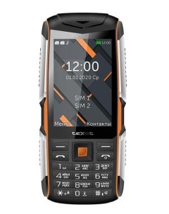 Мобильный телефон TM D426 3 5 480x320 TN BT 1xCam 2 Sim 2500 мА ч micro USB черный оранжевый Texet