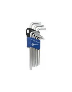 Набор ключей Torx предметов в наборе 9шт Cr V ключи имбусовые 9шт блистер Tamper 020405 09 Кобальт