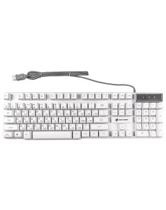 Клавиатура проводная Gan Kata KGK 15U мембранная подсветка USB белый Dialog