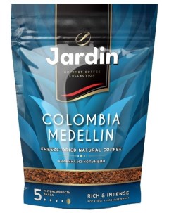 Кофе растворимый Colombia Medellin 150 г мягкая упаковка сублимированный Jardin