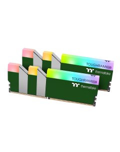 Комплект памяти DDR4 DIMM 16Gb 2x8Gb 3600MHz CL18 1 35 В TOUGHRAM RGB Racing Green RG28D408GX2 3600C Thermaltake