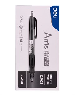 Ручка шариковая автомат Arris EQ17 BK черный пластик EQ17 BK Deli