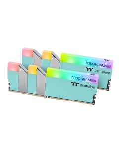 Комплект памяти DDR4 DIMM 16Gb 2x8Gb 3600MHz CL18 1 35 В TOUGHRAM RGB Turquoise Gaming Memory RG27D4 Thermaltake