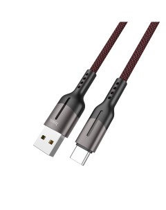 Кабель USB Type C USB быстрая зарядка 5А 1 2 м черный Gusto U68 6931474710604 Hoco