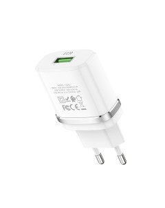 Сетевое зарядное устройство C12Q 18W USB Quick Charge 3A белый 6931474716262 Hoco