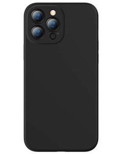 Чехол накладка Liquid Silica Gel Protective Case для смартфона Apple iPhone 13 Pro Max силикон черны Baseus