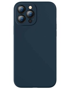 Чехол накладка Liquid Silica Gel Protective Case для смартфона Apple iPhone 13 Pro силикон синий УТ0 Baseus