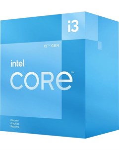 Процессор Core i3 12100F Alder Lake 4C 8T 3300MHz 12Mb TDP 58 Вт 89 Вт LGA1700 BOX BX8071512100F Intel
