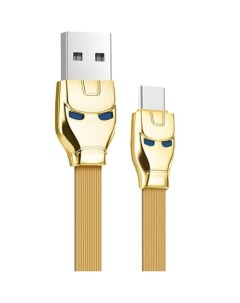 Кабель USB Type C USB плоский 2 4A 1 2м золотистый U14 6957531049487 Hoco