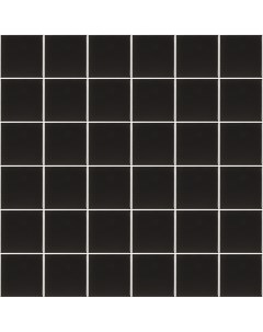 Мозаика черная керамическая 306х306х6 мм матовая Starmosaic