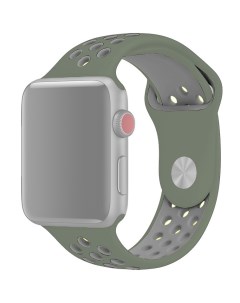 Ремешок для Apple Watch 1 6 SE силиконовый 42 44 мм Vent Хаки APWTSIH42 32 Innozone
