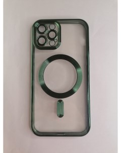 Чехол для iphone 12 Pro зеленый magsafe Iris