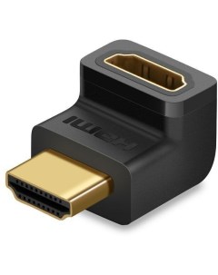 Переходник угловой HD112 20110 HDMI Male To Female Angled Up Adapter вверх чёрн Ugreen