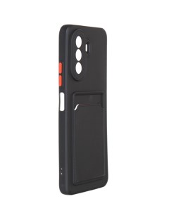 Чехол для Huawei Nova Y70 Pocket Matte Silicone с карманом Black NPM55967 Neypo