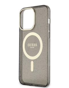 Чехол для iPhone 13 Pro с MagSafe Black Gold Guess