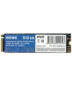 SSD накопитель M 2 2280 512 ГБ 13640 512GBM2NVM Mirex