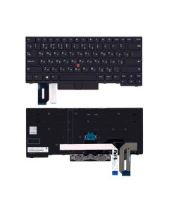 Клавиатура для ноутбука Lenovo ThinkPad E480 E485 черная Nobrand