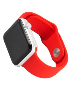 Ремешок для Apple Watch 38 40mm SE S3 S6 официальный красный Mb
