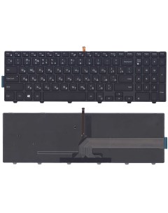 Клавиатура для ноутбука Dell Inspiron 15 3000 15 5000 5547 5521 5542 черная с подсветкой Оем