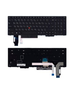 Клавиатура для ноутбука Lenovo IBM Thinkpad E580 черная Nobrand