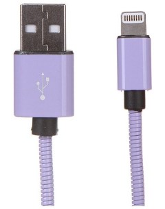 Кабель USB Lightning MFI 1 0m Purple 30520 Qumo
