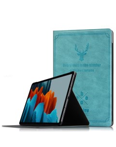 Чехол Premium для Samsung Galaxy Tab S7 SM T870 T875 2020 Винтаж голубой Mypads