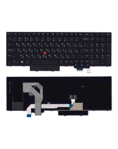 Клавиатура для ноутбука Lenovo ThinkPad T580 черная Nobrand