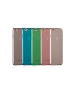 Чехол накладка Hello Clear Twist для Apple iPhone 6 6S пластиковый зеленый Momax