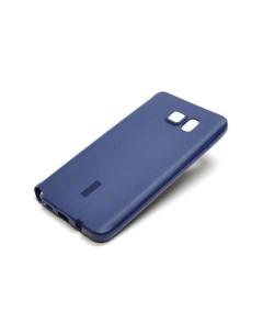 Чехол накладка для Samsung Galaxy Note 4 силиконовый матовый темно синий Cherry