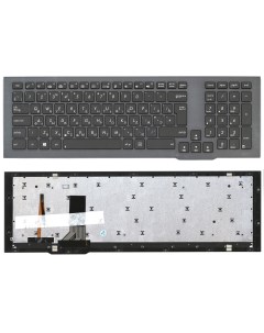 Клавиатура для ноутбука Asus G75V G75VW черная с рамкой и подсветкой Оем