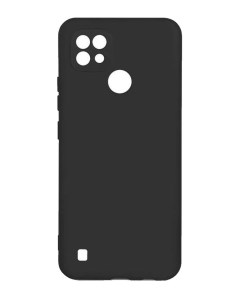 Чехол силиконовый для Realme C21 soft touch чёрный Alwio