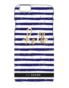 Чехол накладка Bord de Mer для Apple iPhone 7 8 Plus синий белый So seven