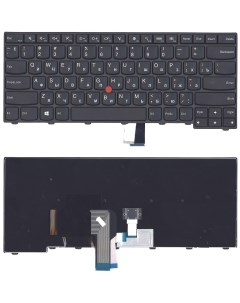 Клавиатура для ноутбука Lenovo ThinkPad T440 T440P T440S черная с указателем Оем