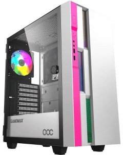 Корпус компьютерный Brufen C3 WP White Pink Gamemax