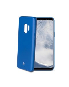 Чехол накладка Soft Matt для Samsung Galaxy S9 синий Celly