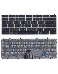 Клавиатура для ноутбука HP Envy 4 1000 Envy 6 1000 черная с серебристой рамкой Оем