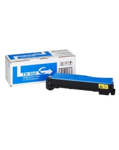 Тонер картридж для лазерного принтера TK 560C голубой оригинальный Kyocera