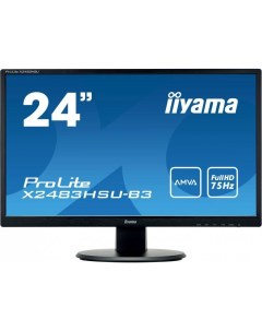 23 8 Монитор ProLite X2483HSU B3 Black 75Hz 1920x1080 VA Iiyama