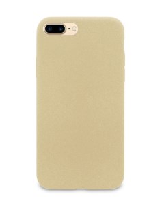 Чехол накладка Liquid Pebble для Apple iPhone 7 8 Plus золотистый Dyp