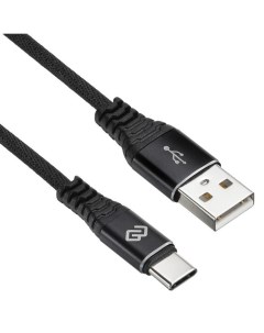 Кабель TYPE C 1 2M BRAIDED BLK USB m USB Type C m 1 2м черный Digma
