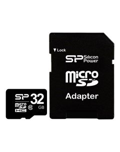 Карта памяти Micro SDHC SP032GBSTH010V10 SP 32GB Silicon power