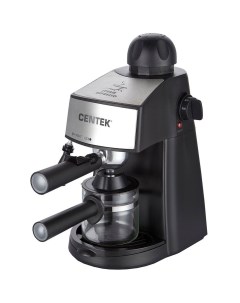 Рожковая кофеварка CT 1160 черный серебристый Centek