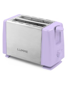 Тостер LU 1201 серебристый фиолетовый Lumme