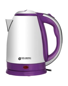 Чайник электрический GL 319 1 8 л Purple серебристый Gelberk